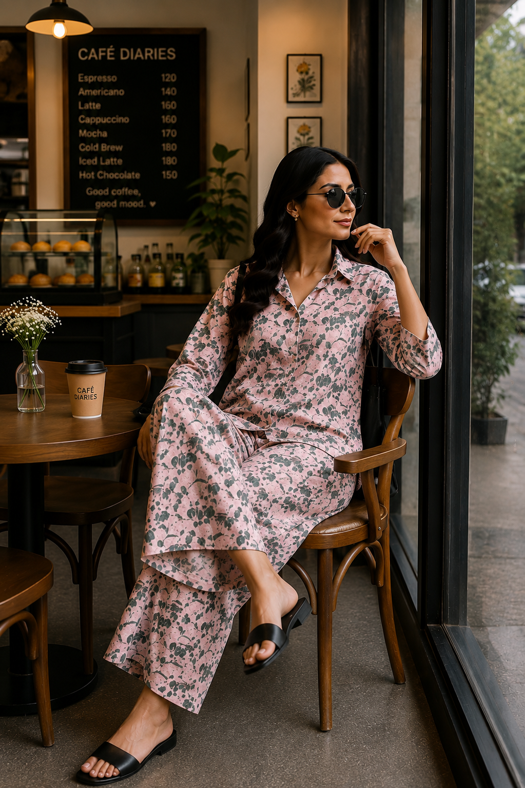 Blush Bloom Printed Co-Ord Set