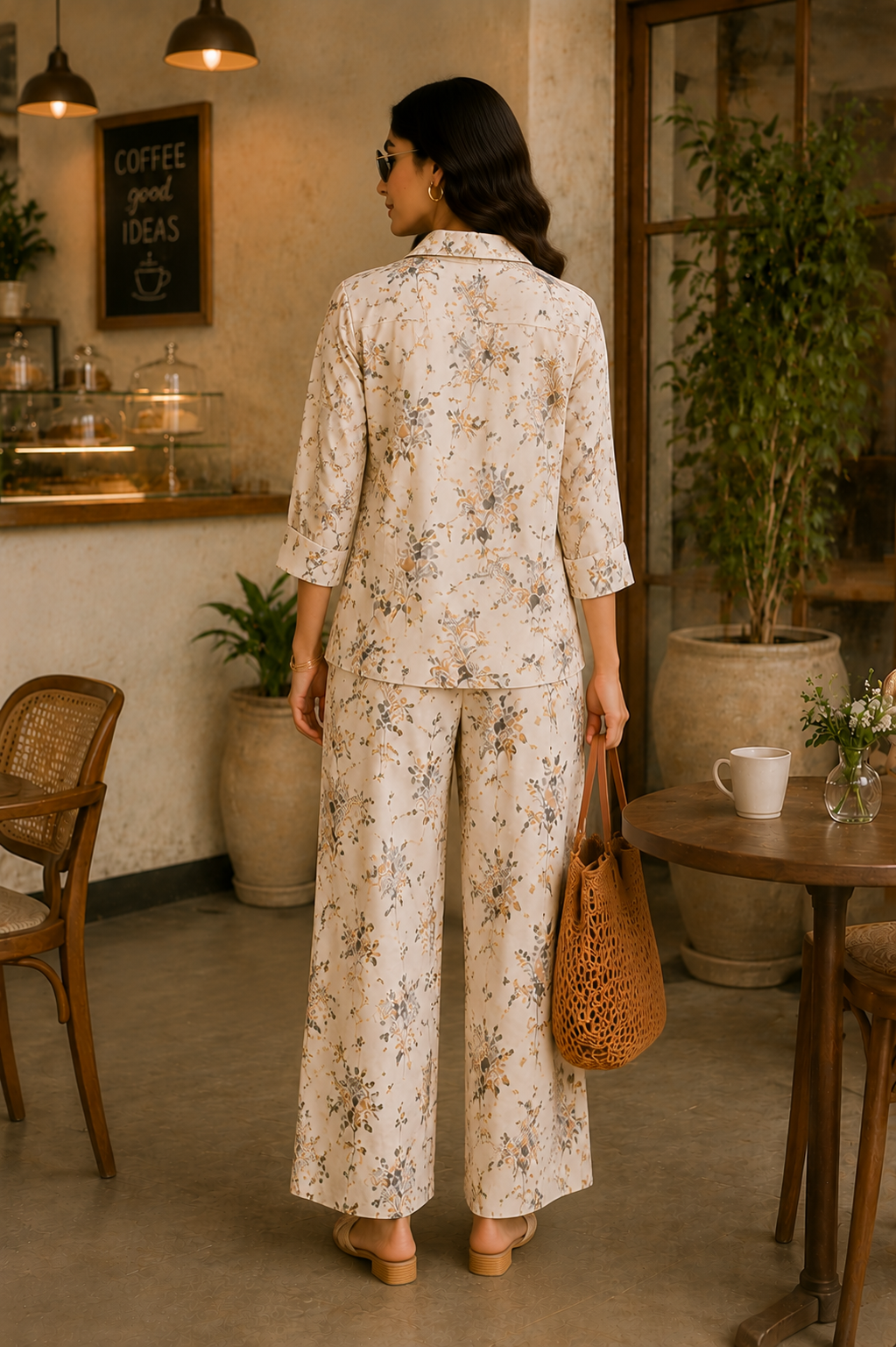 Ivory Bloom Floral Co-Ord Set