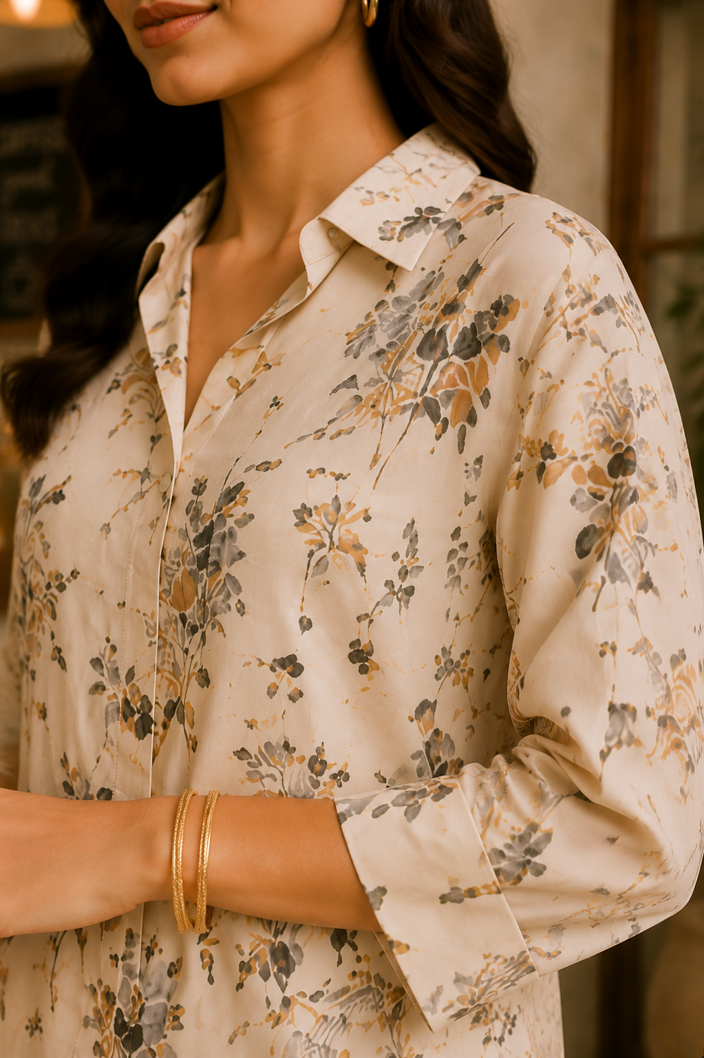 Ivory Bloom Floral Co-Ord Set