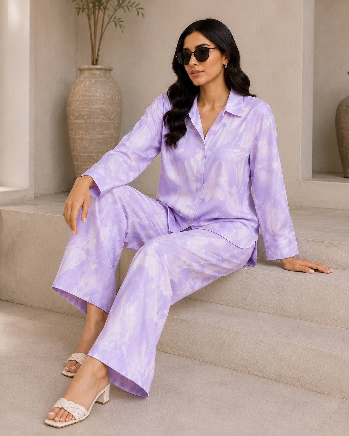 Soft Lavender Luxe Co-Ord Set