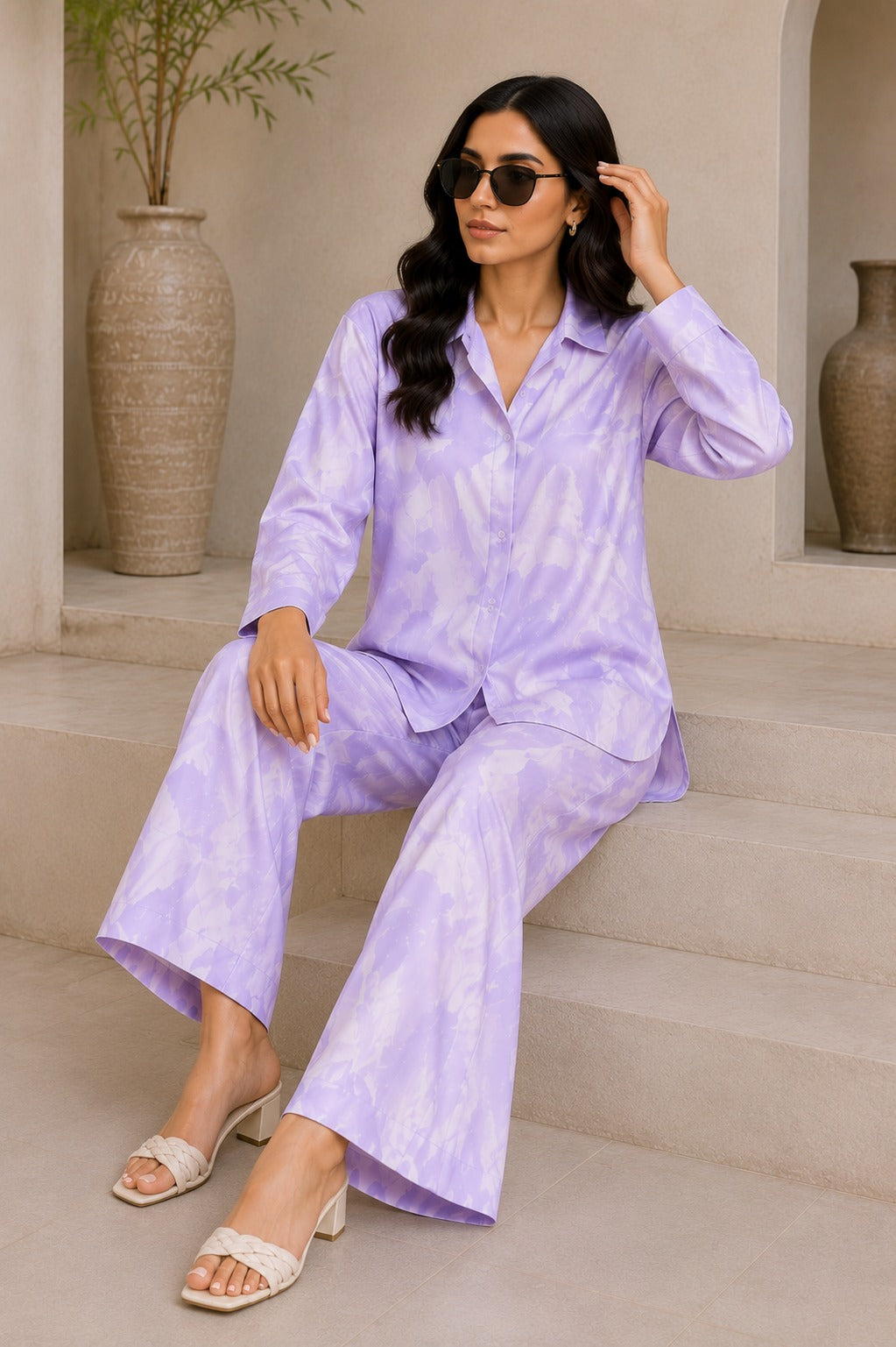 Soft Lavender Luxe Co-Ord Set