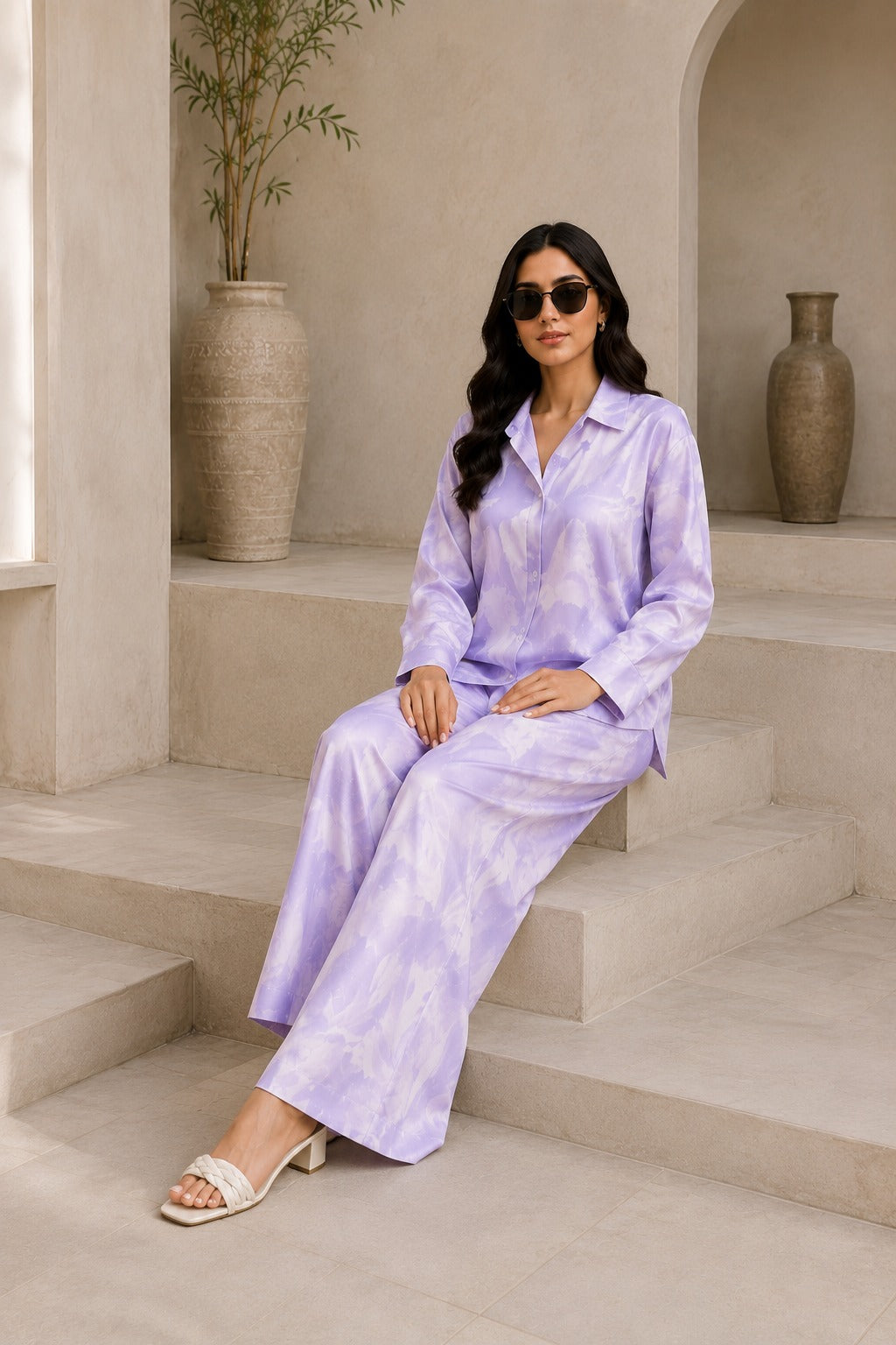 Soft Lavender Luxe Co-Ord Set