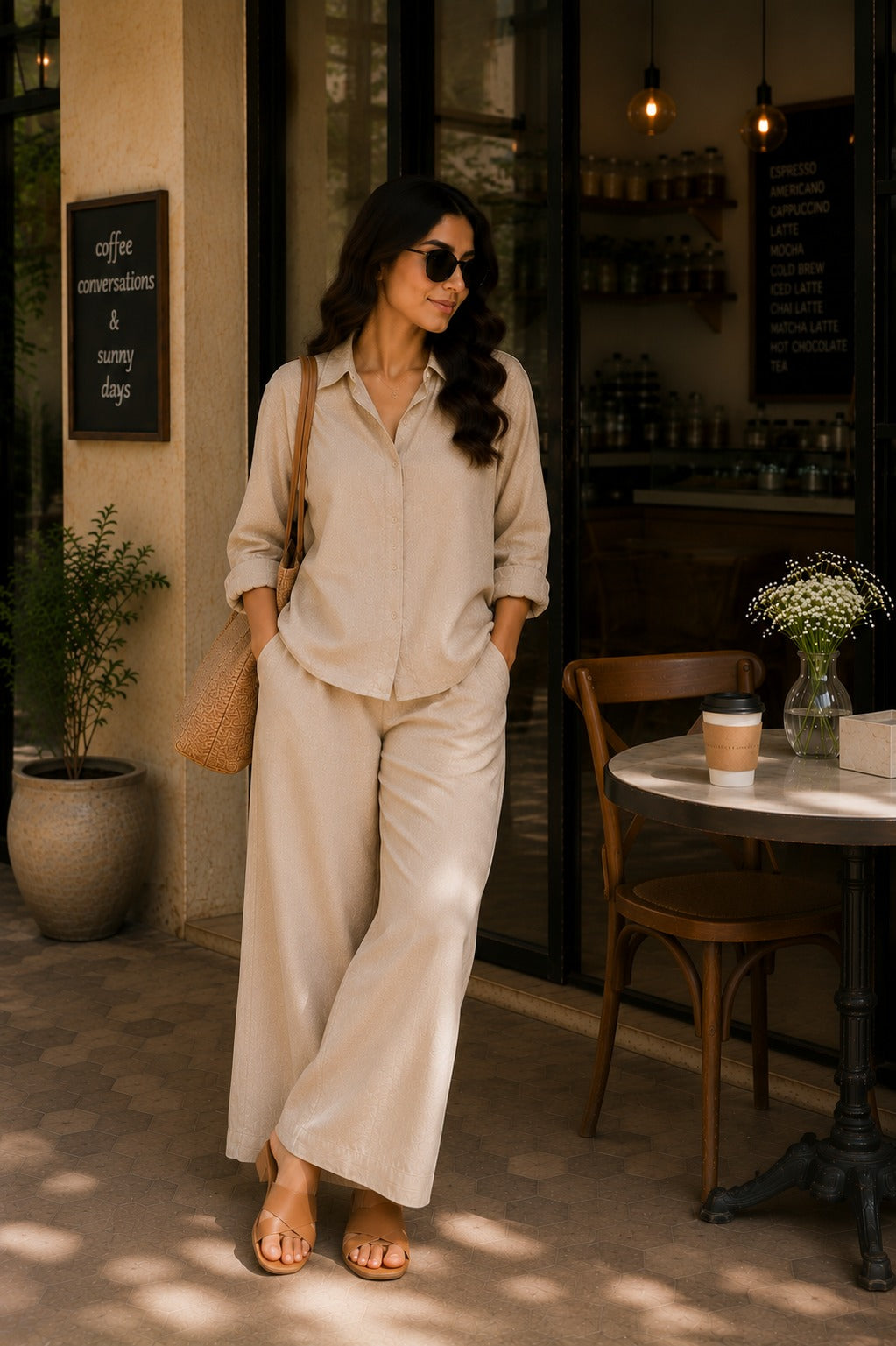 Classic Beige Everyday Co-Ord Set