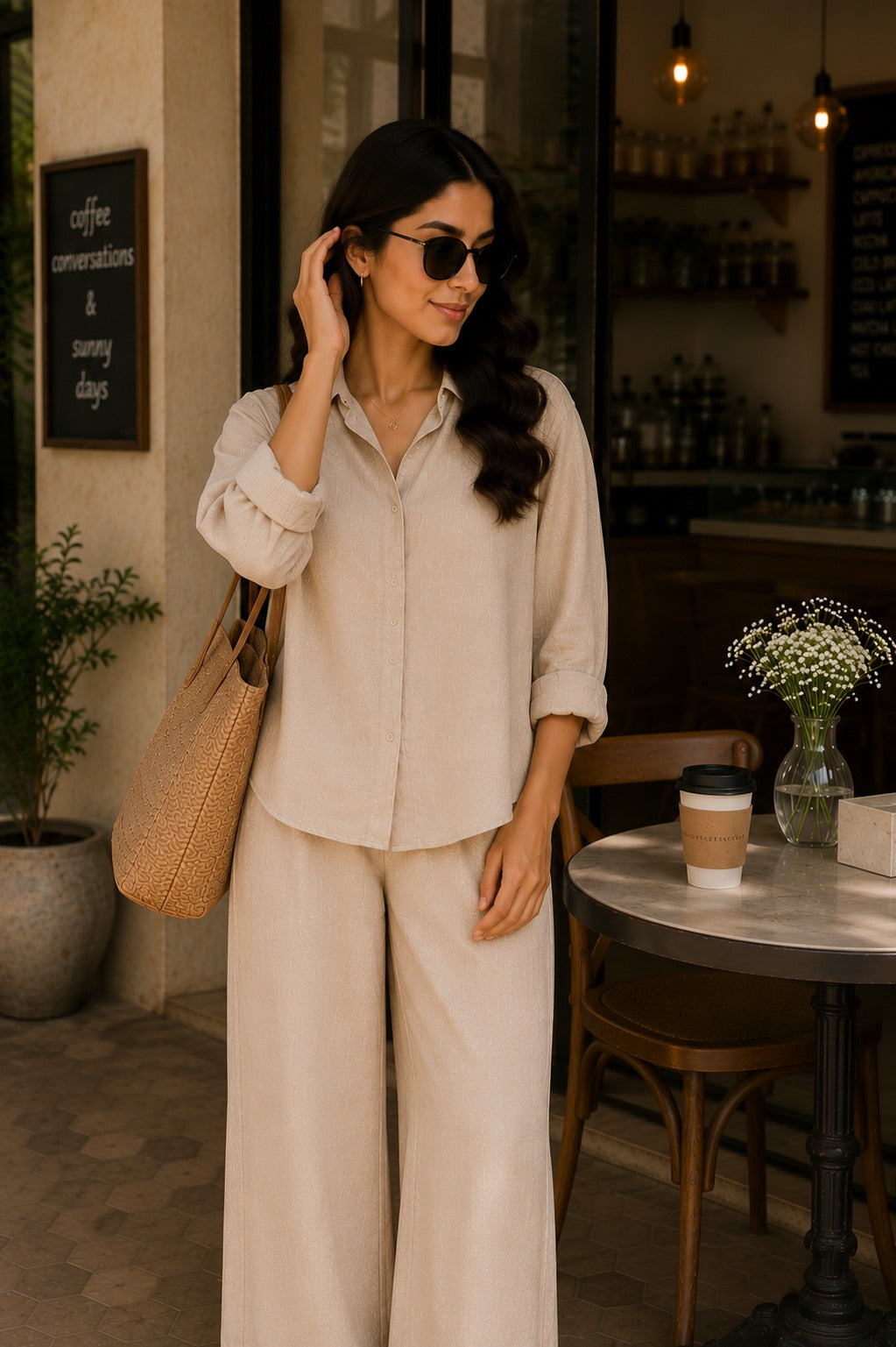Classic Beige Everyday Co-Ord Set