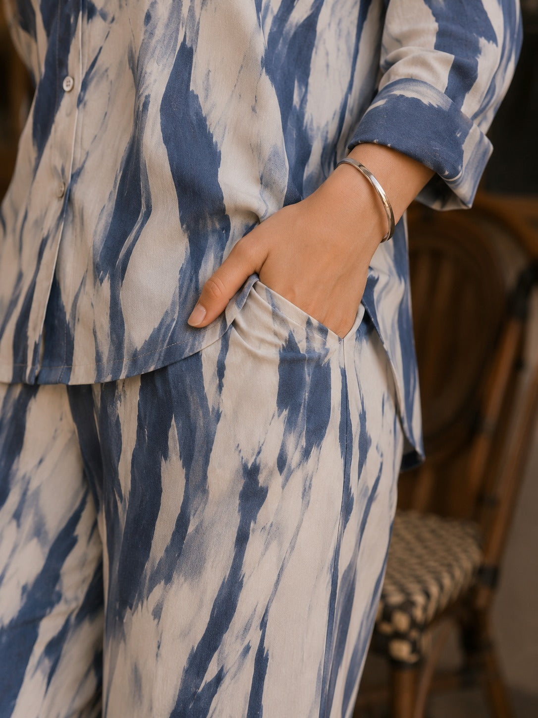 Ocean Mist Abstract Co-Ord Set
