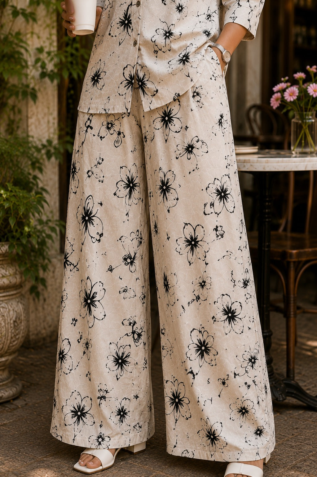 Inked  Botanica  Co-Ord Set for Women