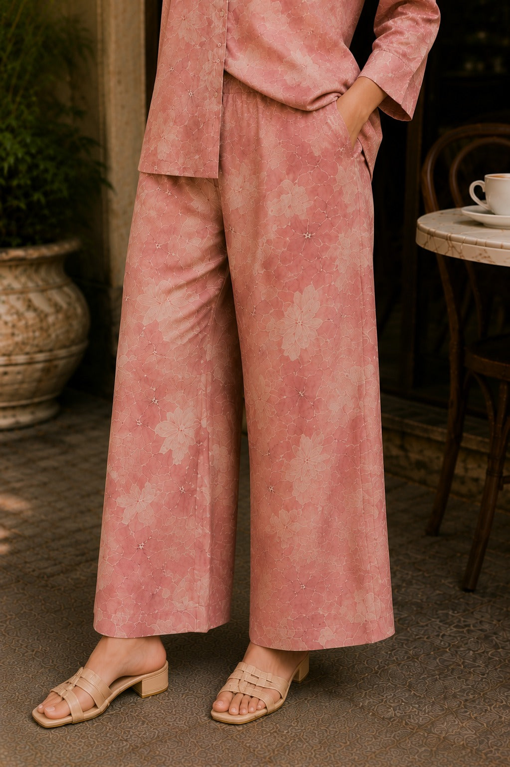 Elegant Floral Printed Co-Ord Set