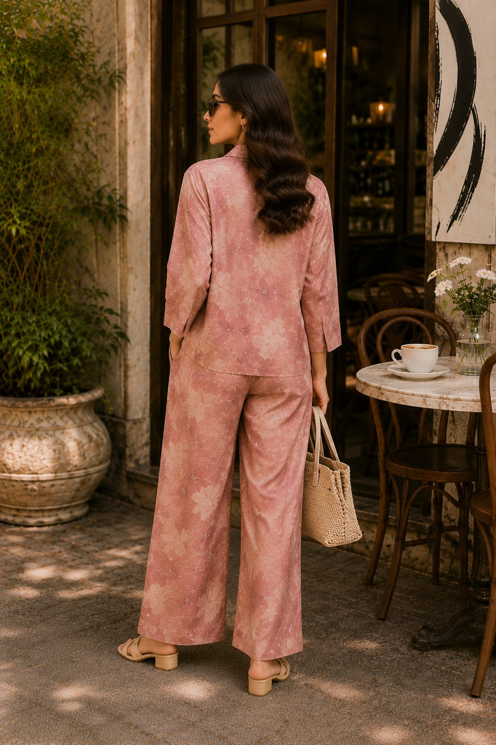 Elegant Floral Printed Co-Ord Set