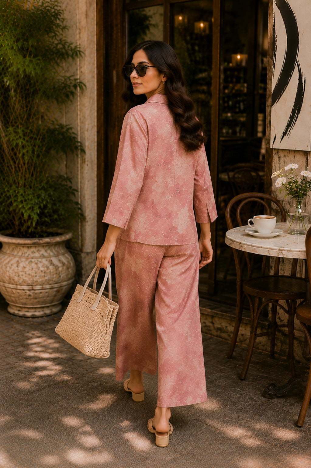 Elegant Floral Printed Co-Ord Set