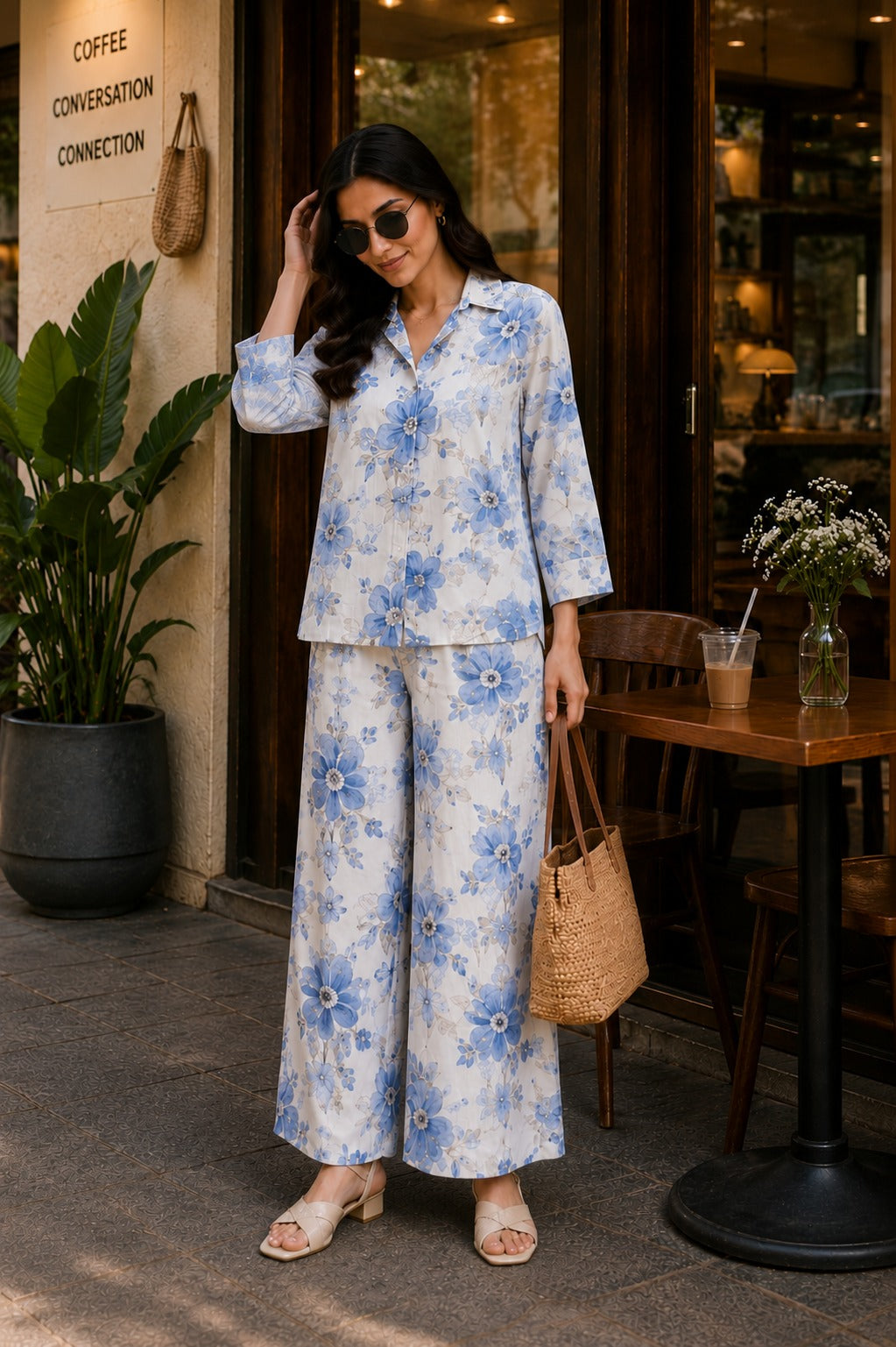 Bloom & Breeze Floral Co-Ord Set