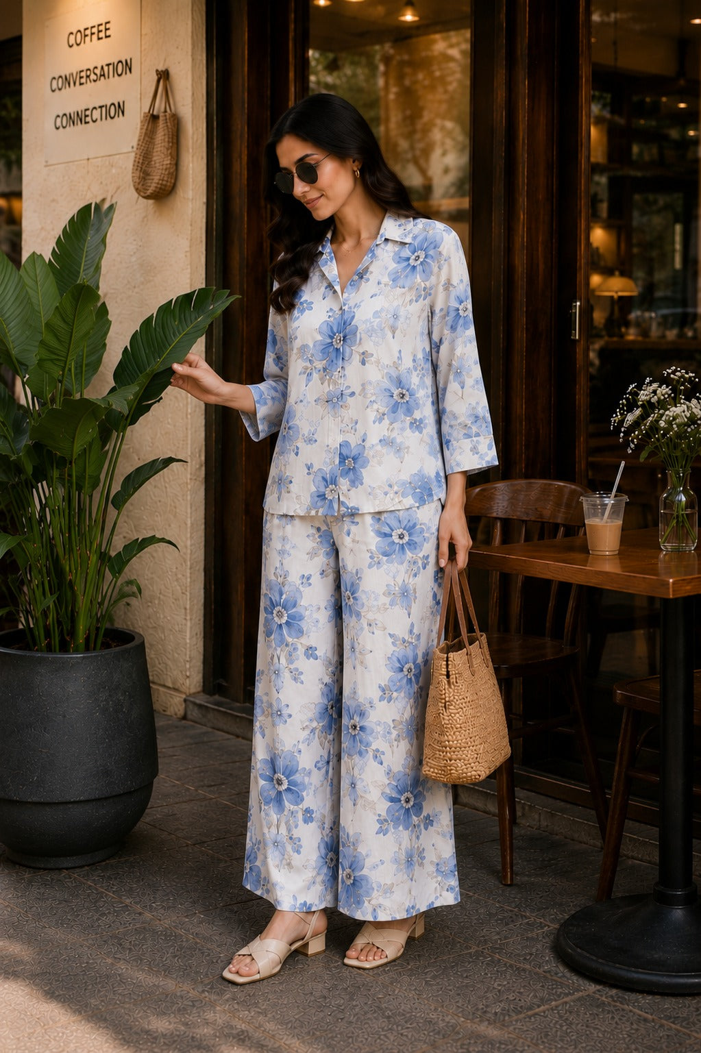 Bloom & Breeze Floral Co-Ord Set