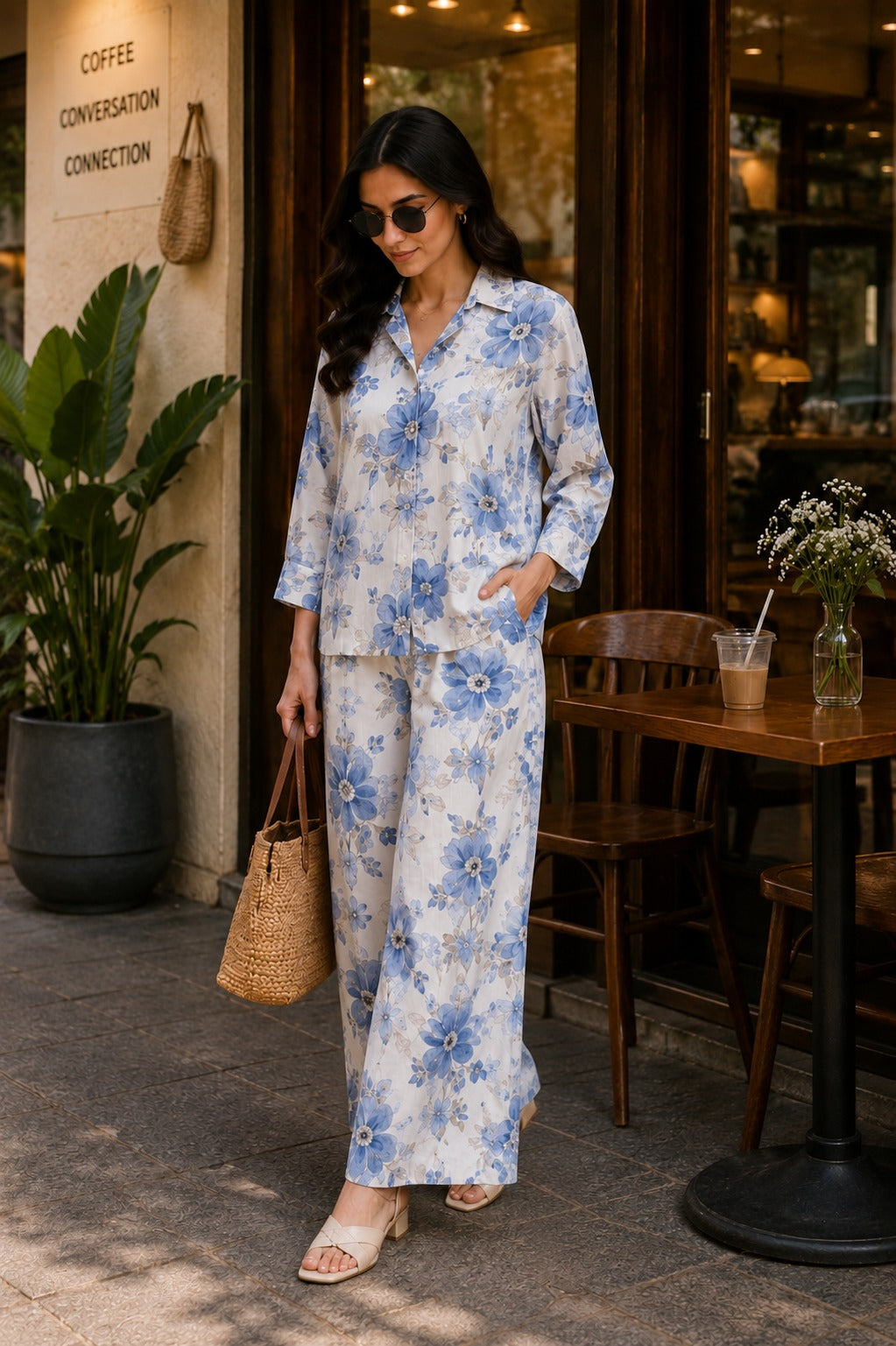 Bloom & Breeze Floral Co-Ord Set