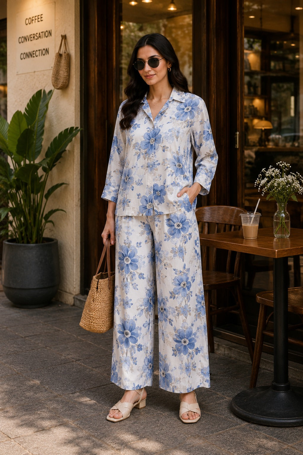 Bloom & Breeze Floral Co-Ord Set