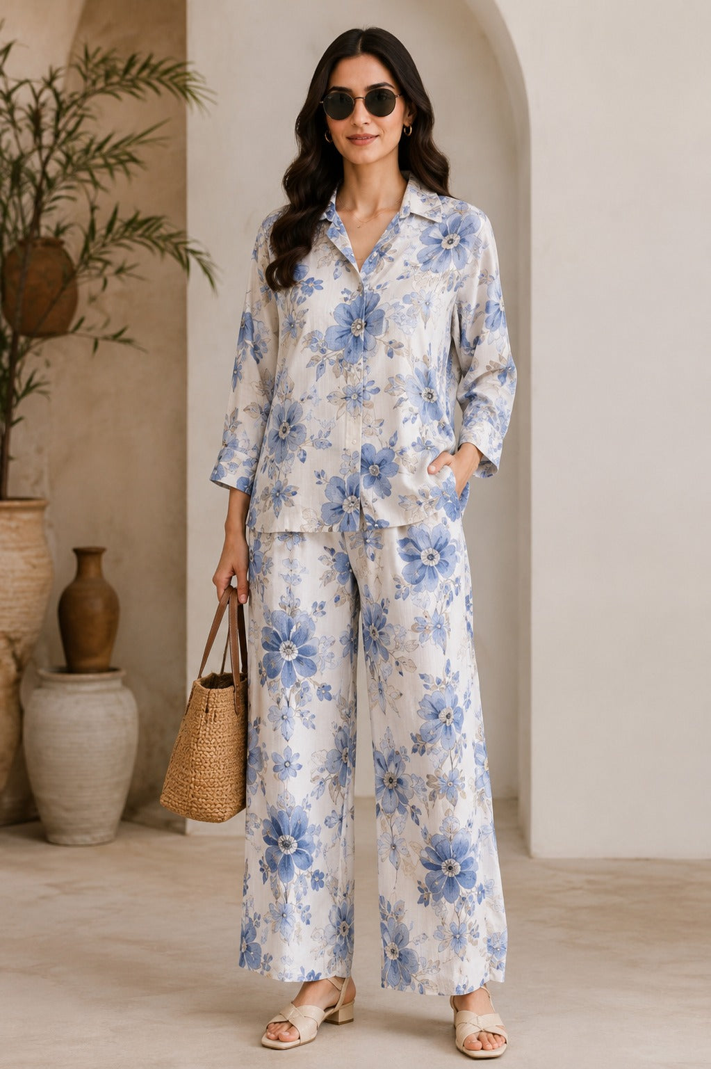 Bloom & Breeze Floral Co-Ord Set