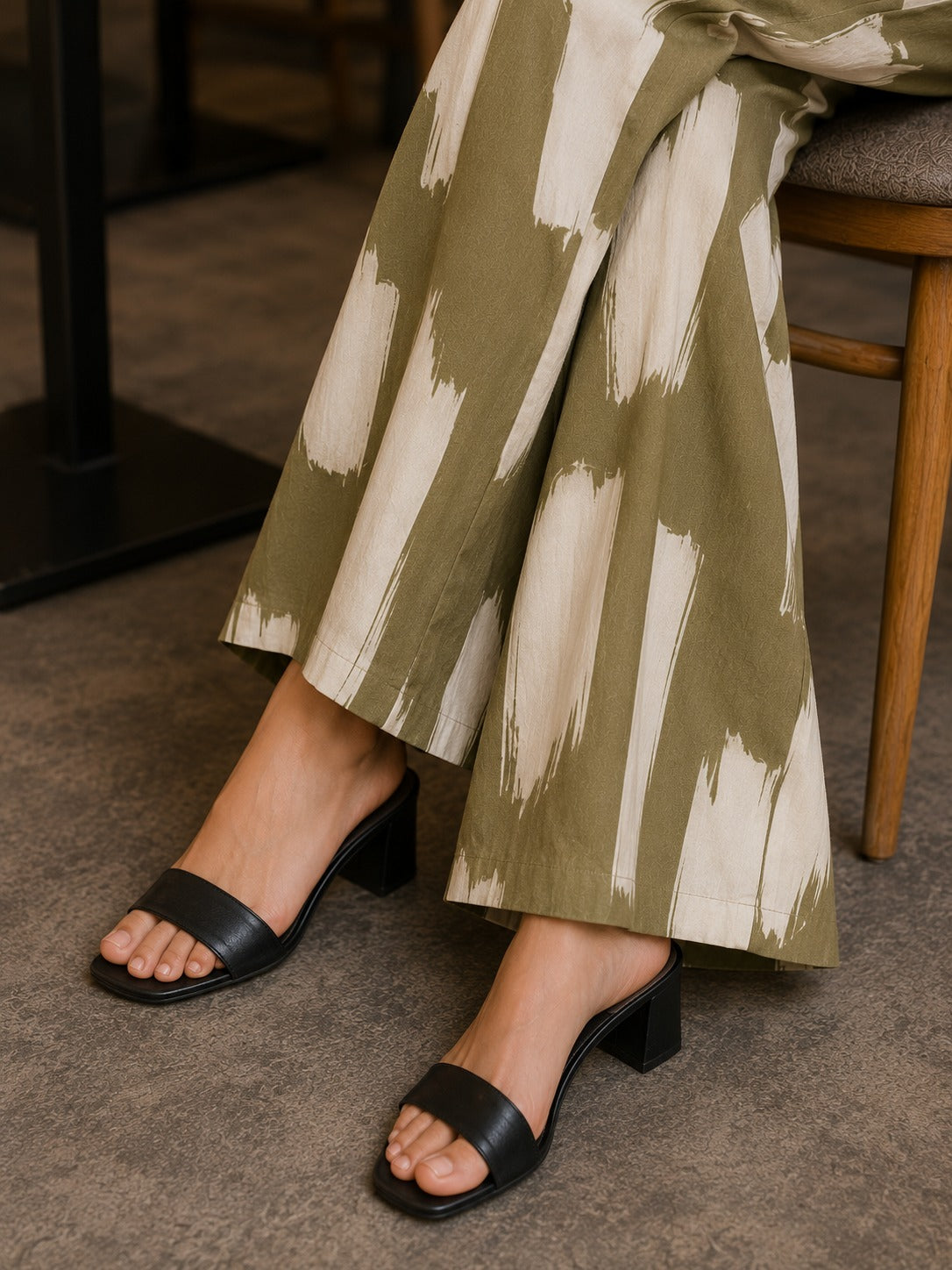 Olive Artisan Printed Co-Ord Set
