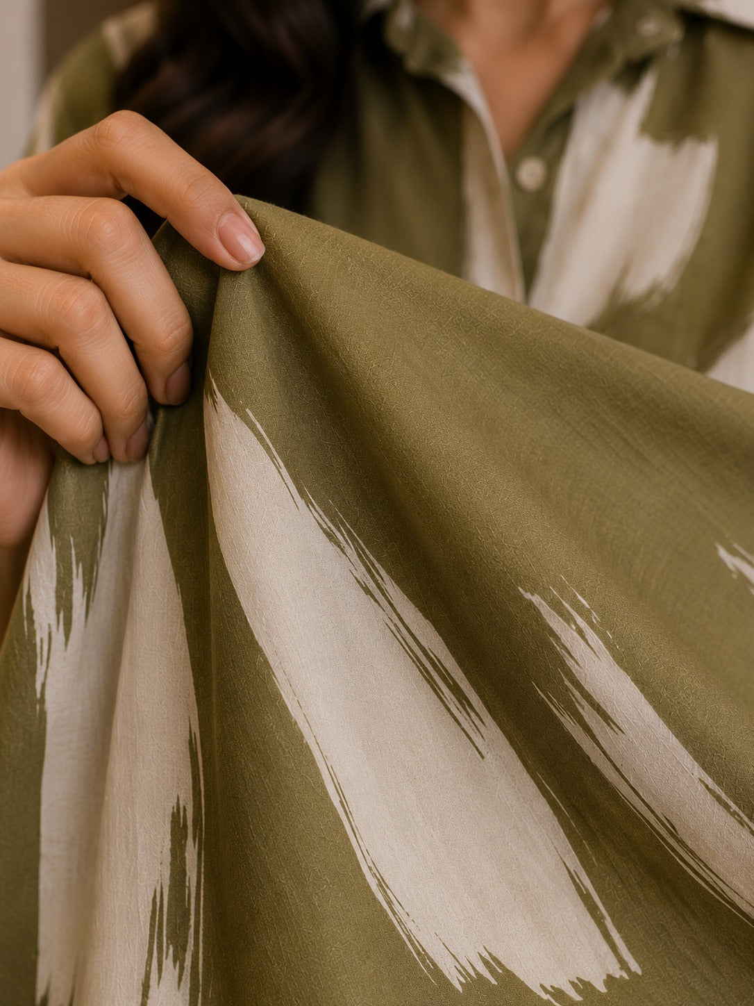 Olive Artisan Printed Co-Ord Set