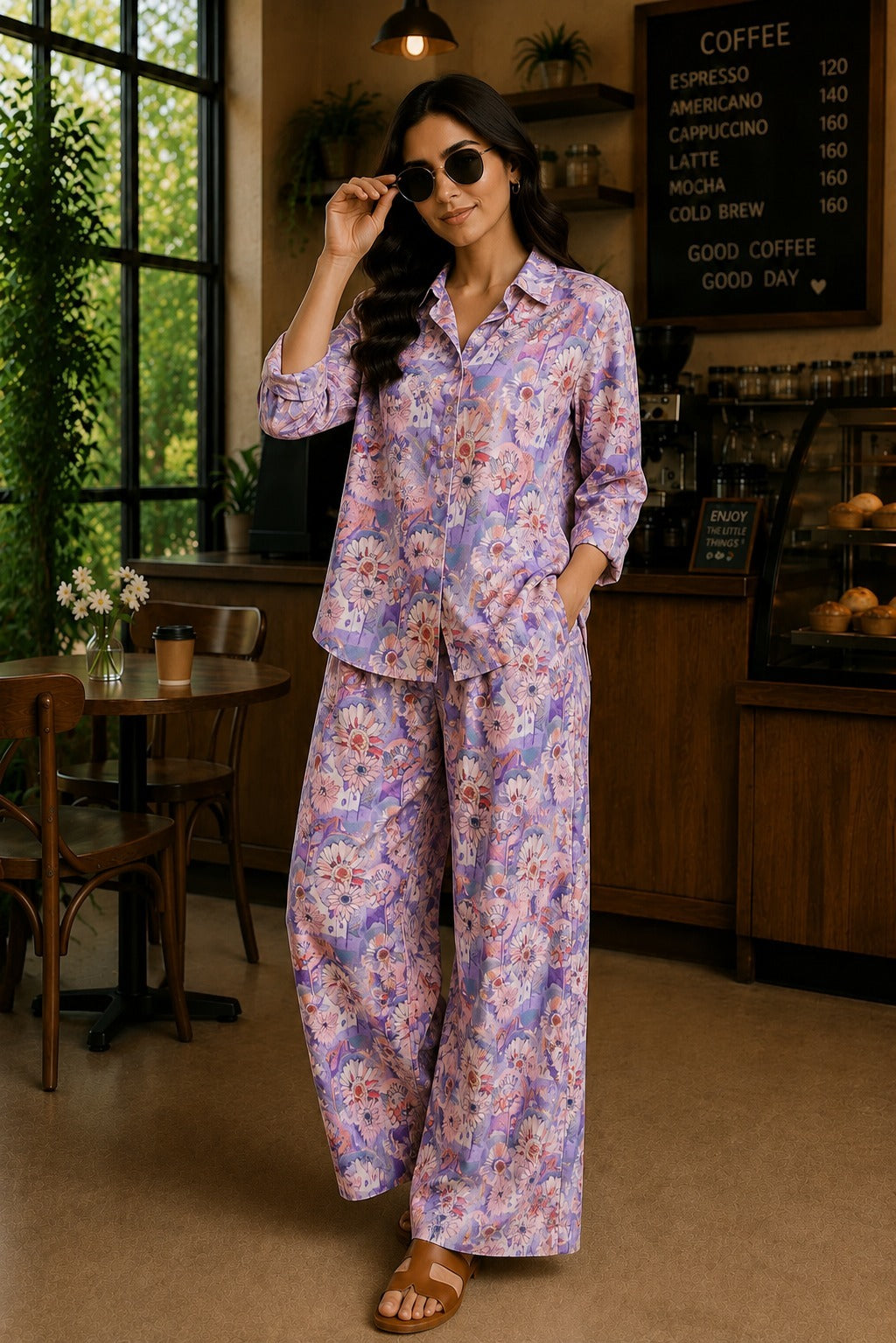 Lavender Blossom Lounge Set