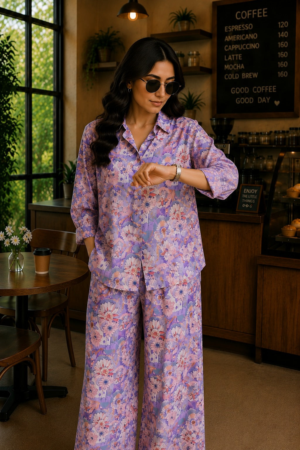 Lavender Blossom Lounge Set