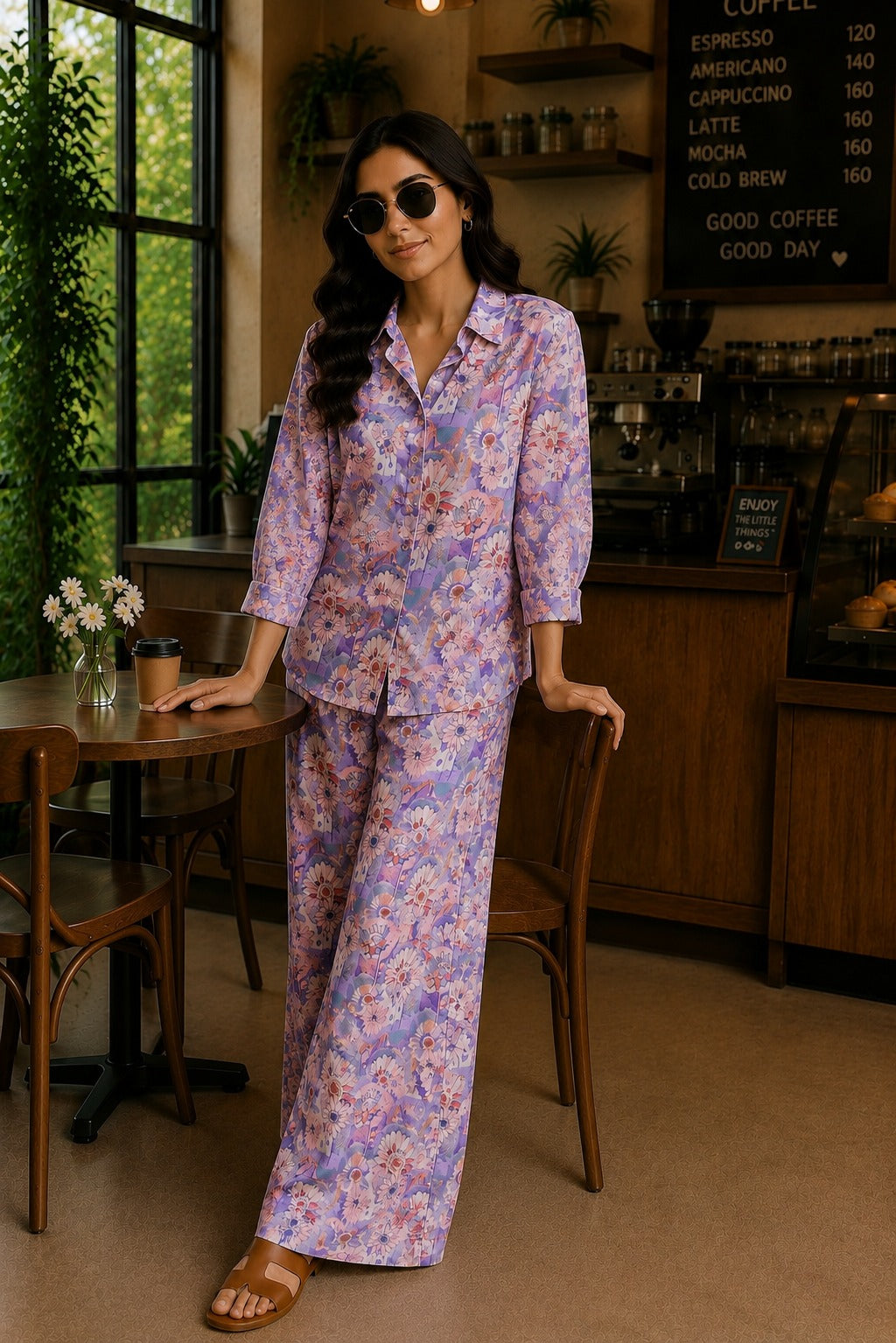 Lavender Blossom Lounge Set