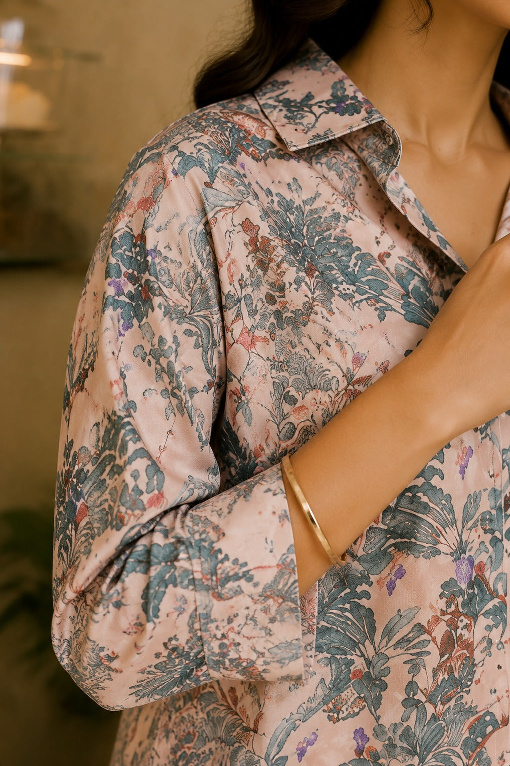 Soft Bloom Shirt & Palazzo Set