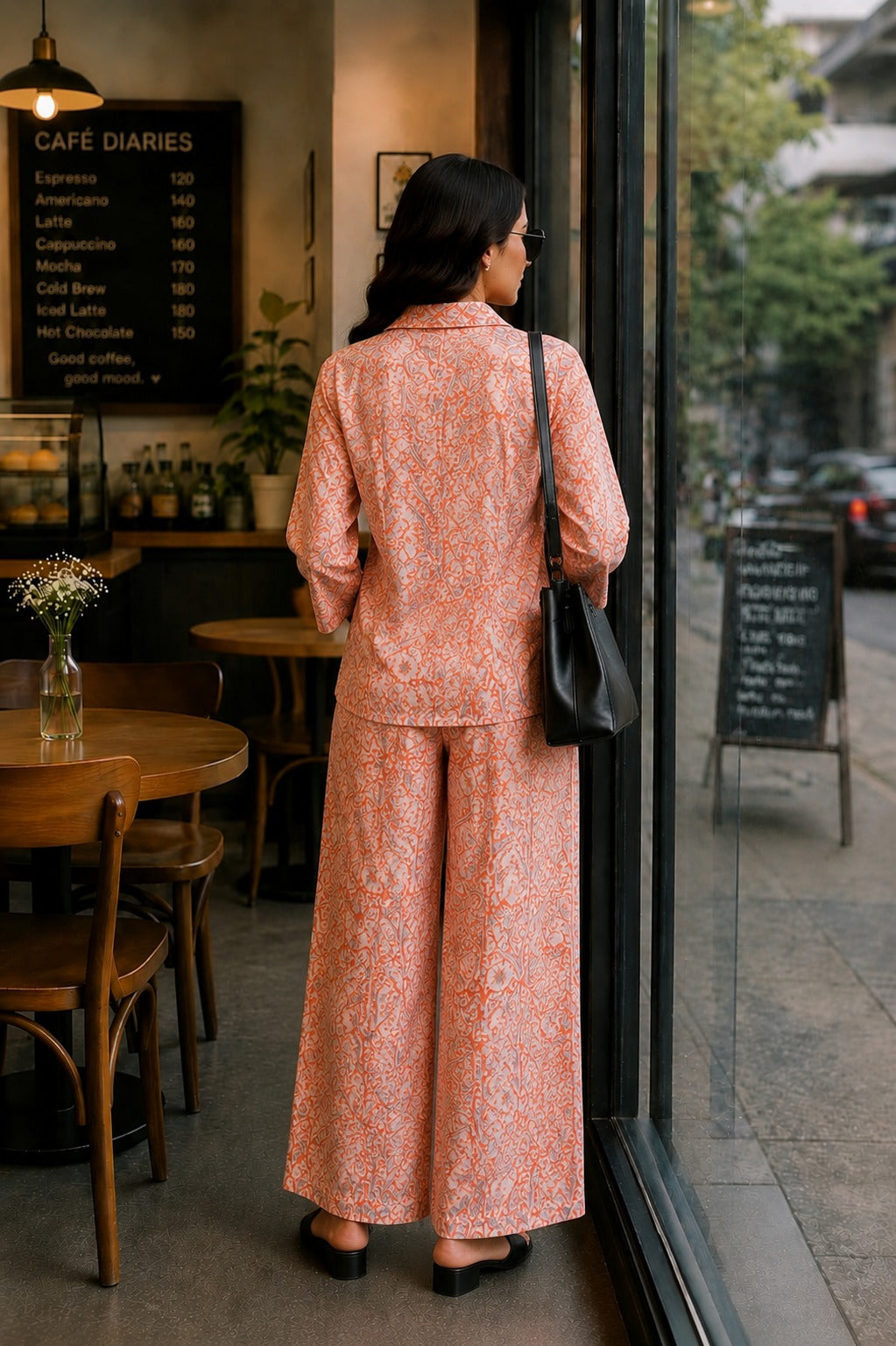 Coral Charm Printed Co-Ord Set