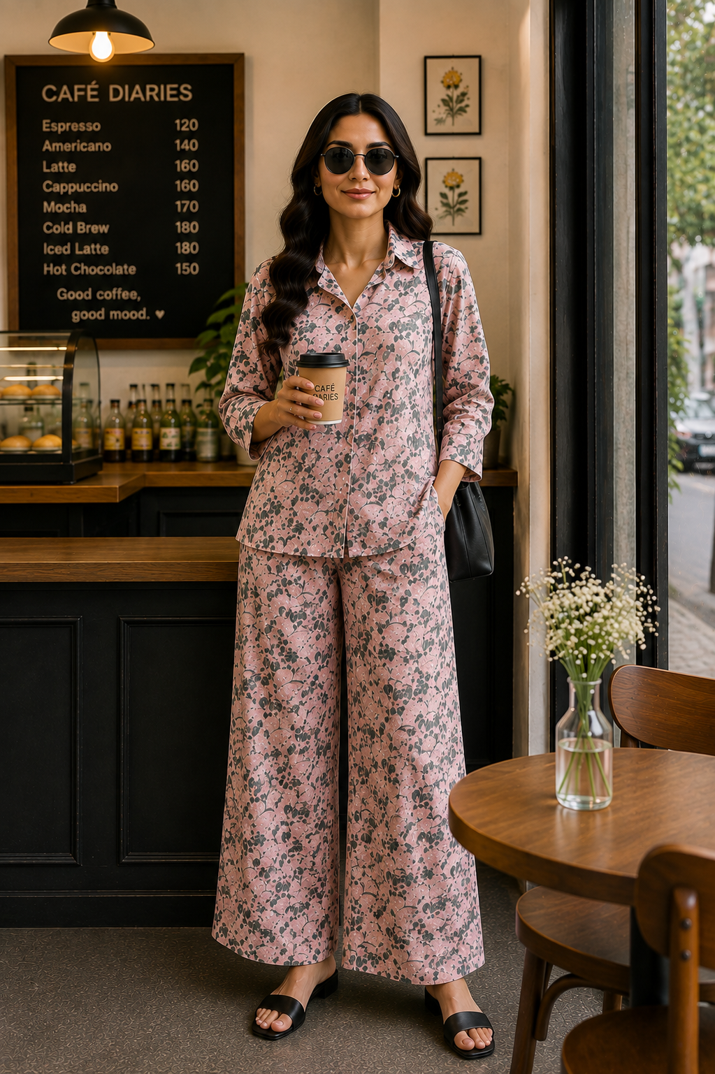 Blush Bloom Printed Co-Ord Set