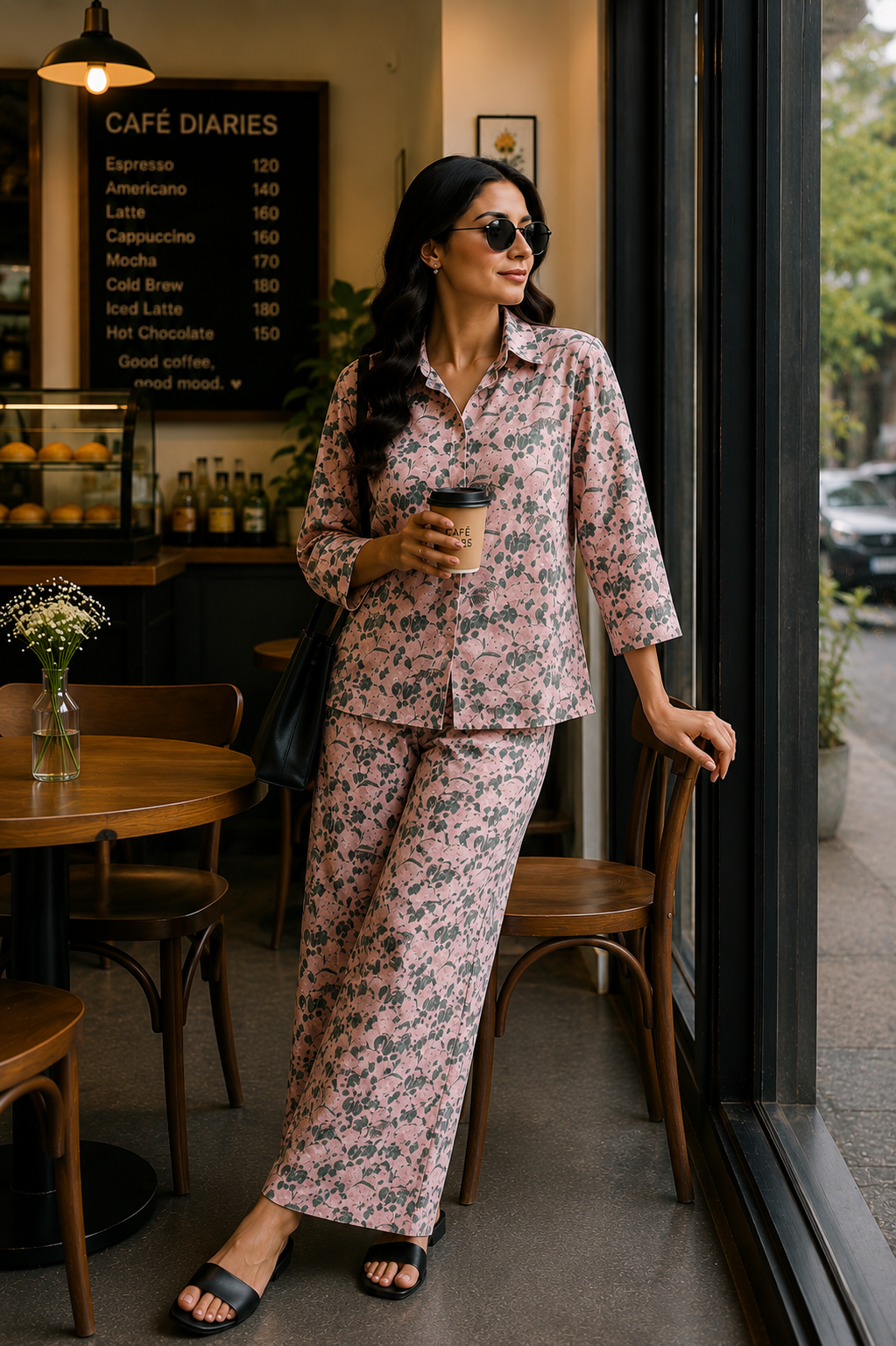 Blush Bloom Printed Co-Ord Set