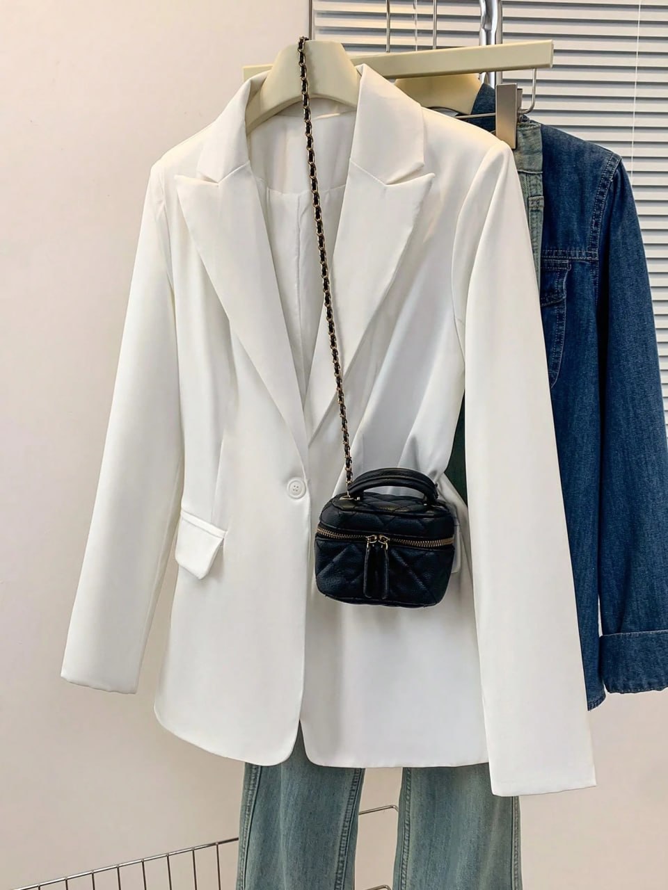 Classic White Full Sleeve Blazer